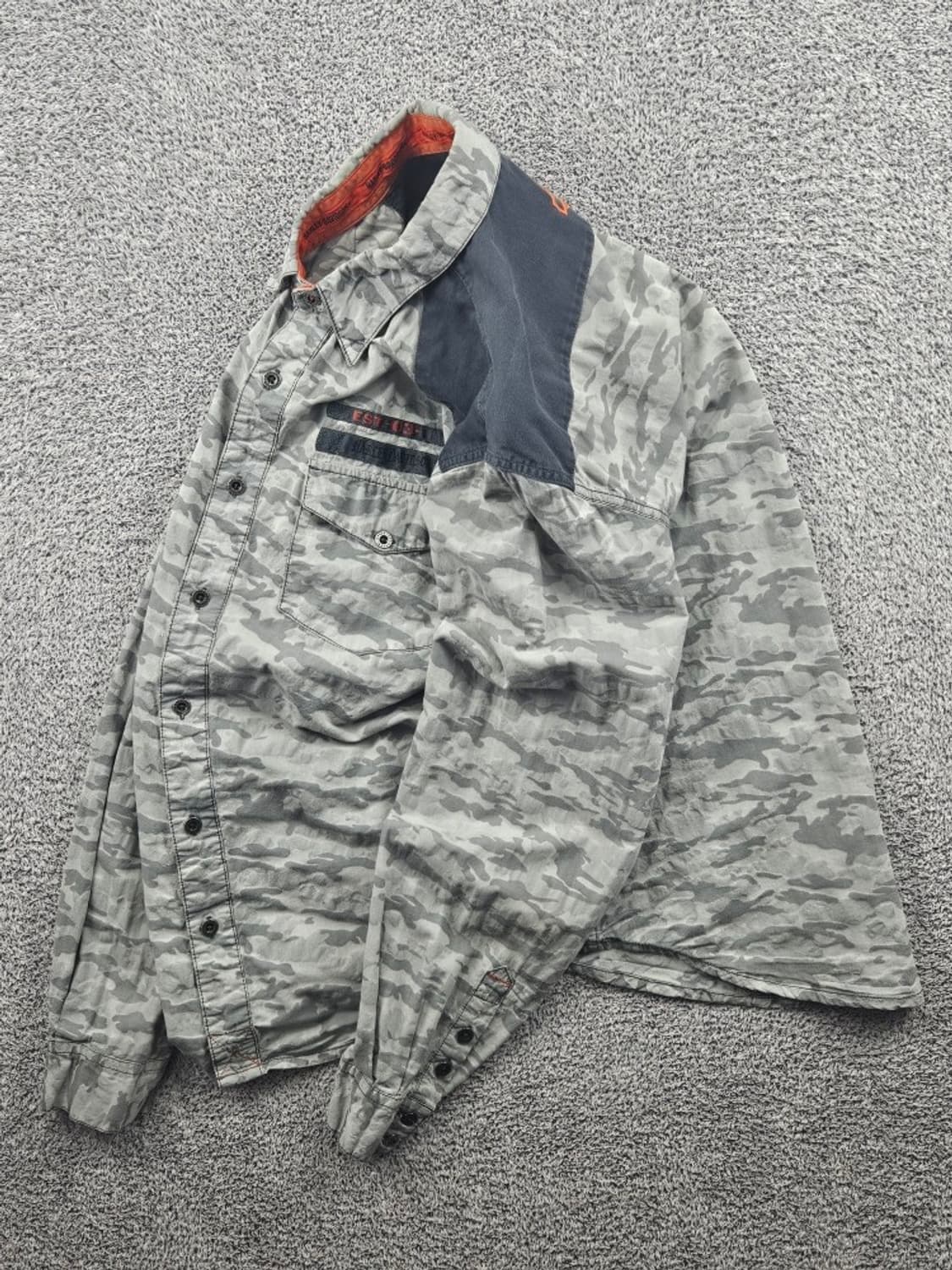 할리데이비슨 카모플라쥬 패턴 바이커 셔츠 ( L ) / 11465 상품이미지3