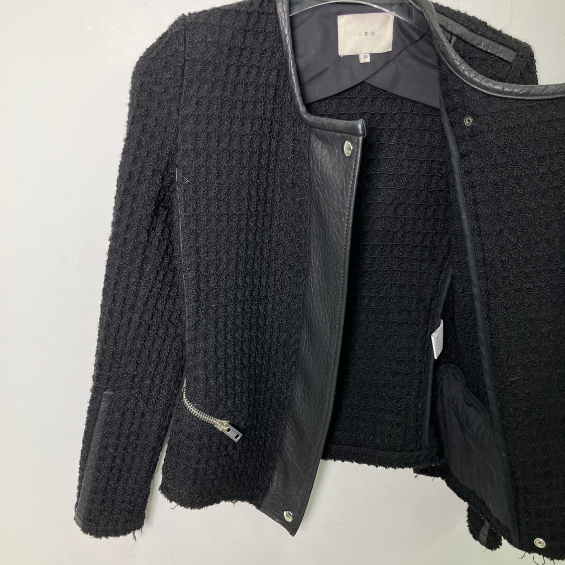 이로 sari moto 자켓 레더 트리밍 상품이미지5