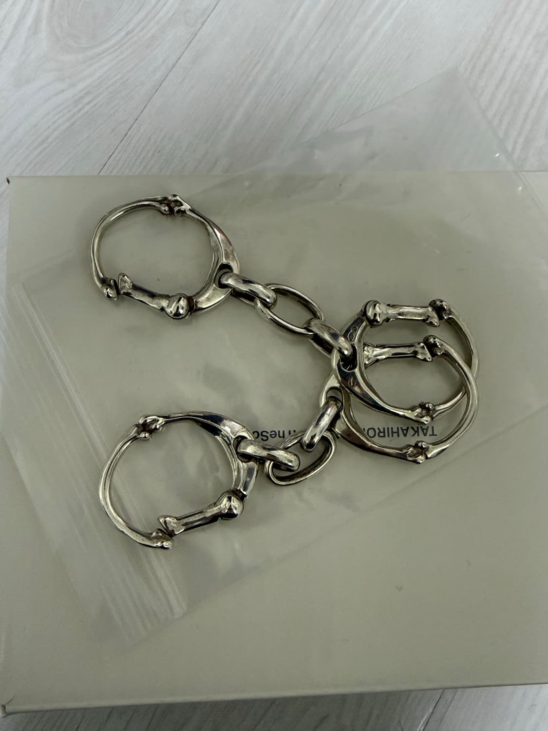 [L] 타키히로미야시타 솔로이스트 본 쉐입 브레이슬릿 팔찌 soloist 상품이미지2