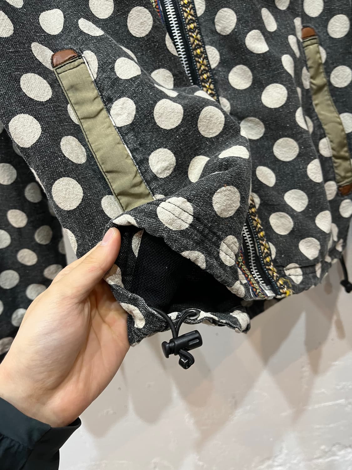 Go slow Caravan 린넨 블렌디드 도트 자켓 상품이미지6