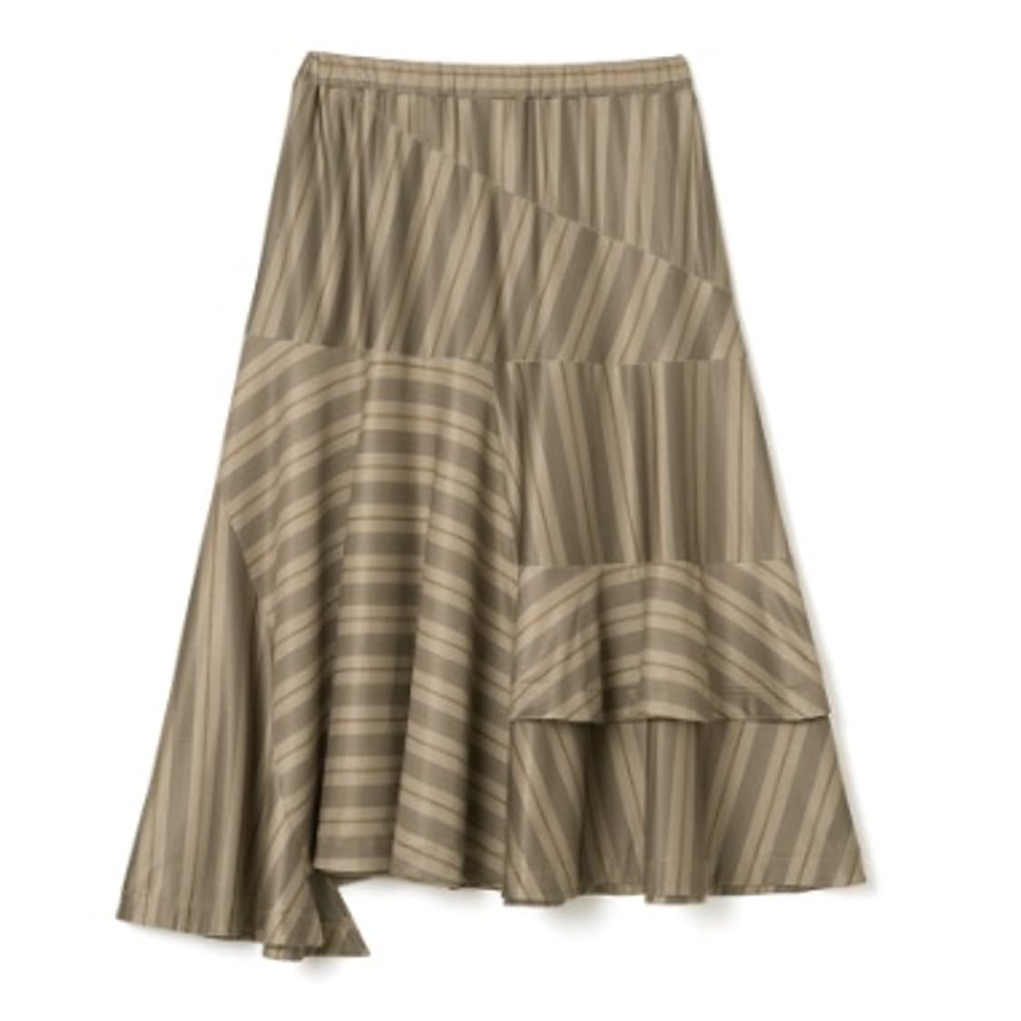 Asymmetric Striped Midi Skirt 미디 스커트 상품이미지4