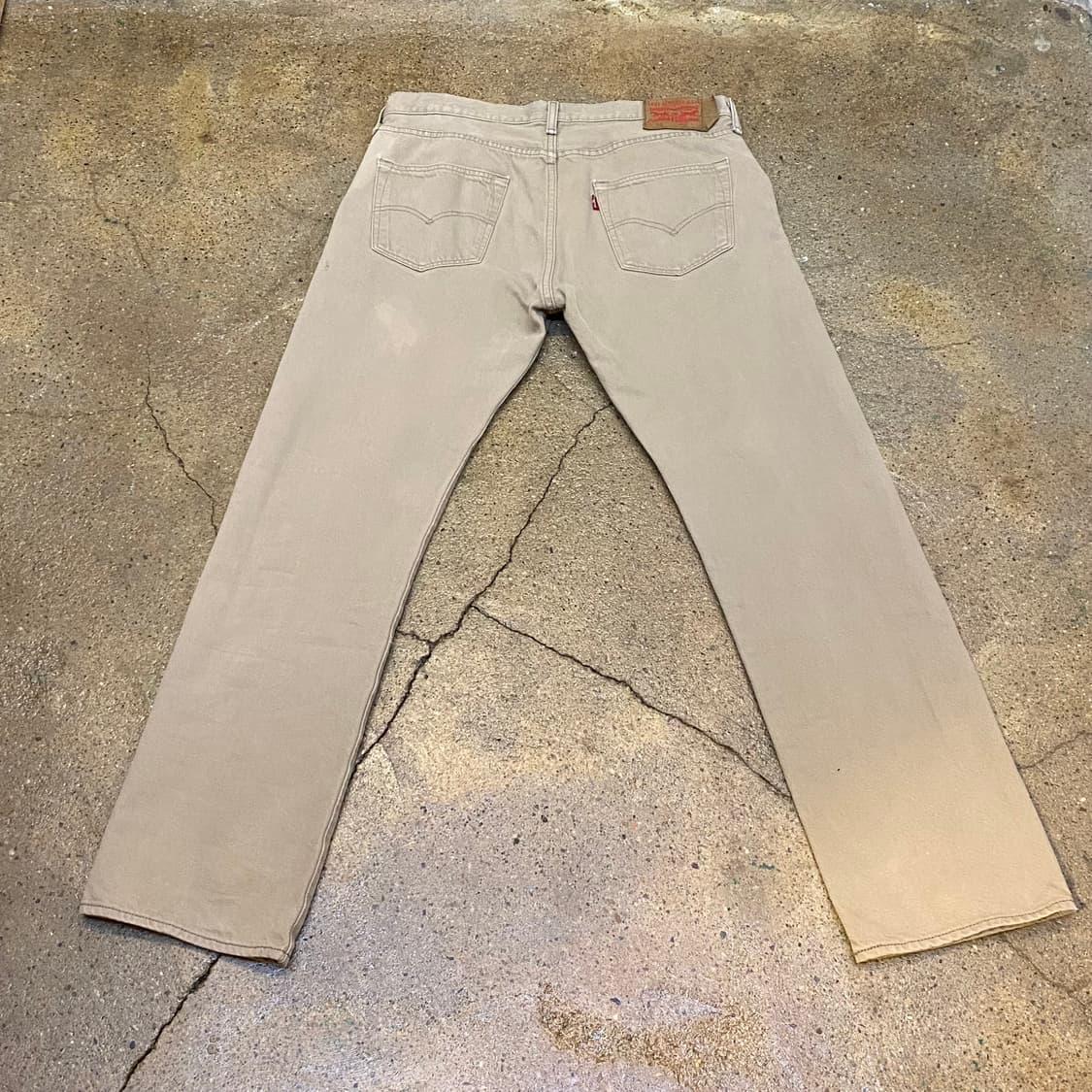 빈티지 리바이스501 베이지진 청바지 상품이미지7