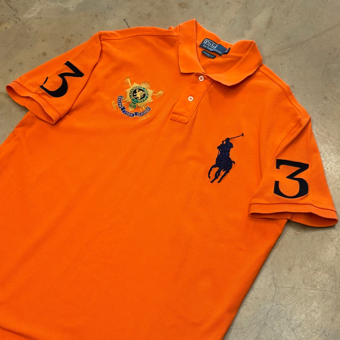 XL 폴로랄프로렌 빅포니 오렌지 카라반팔티 상품이미지1
