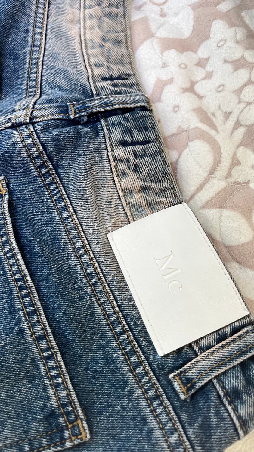 밀리언코르 9581 유니섹스 딥 워시드 와이드 데님 빈티지 블루 상품이미지4