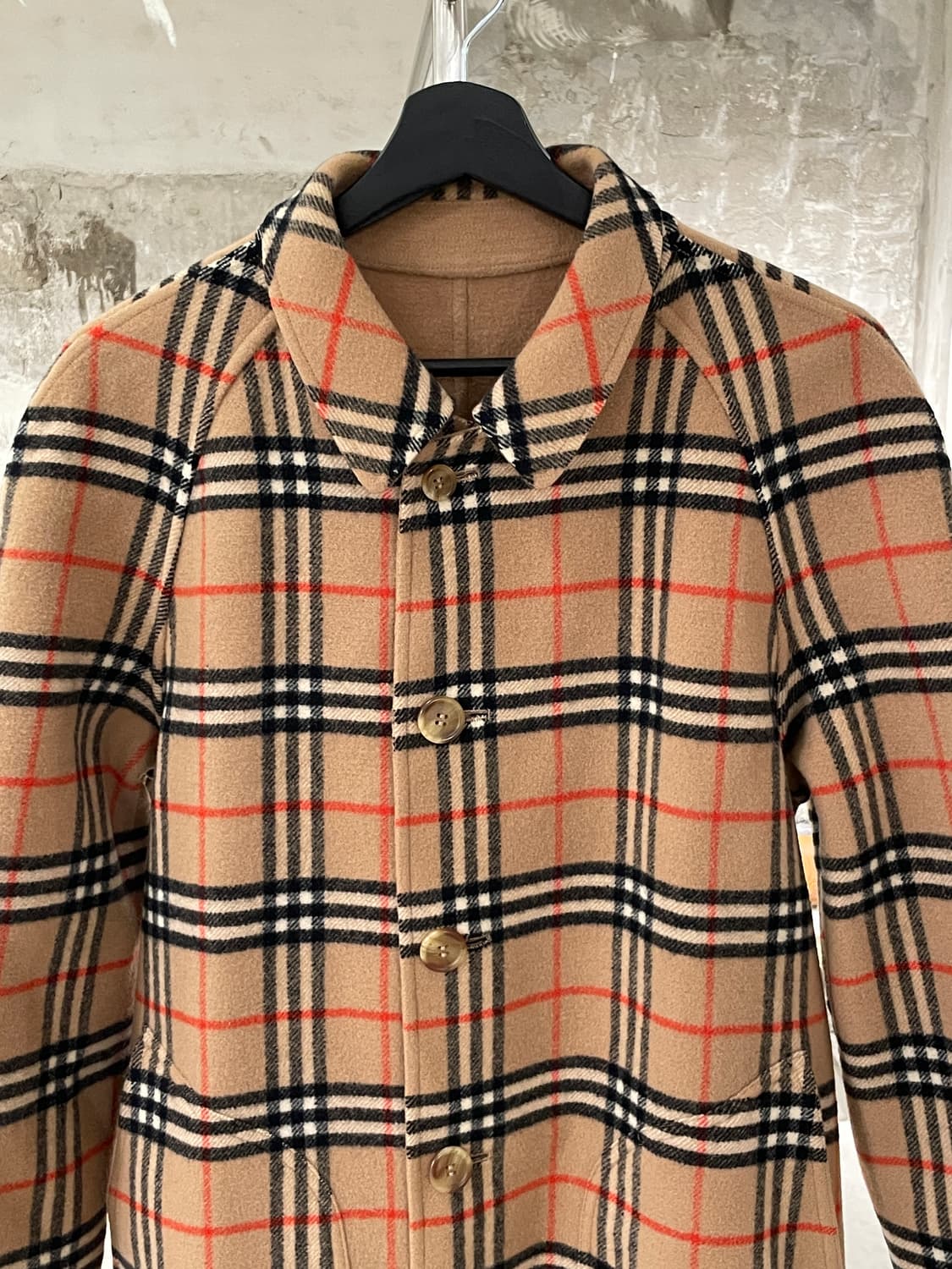 버버리 베이지 노바체크 리버시블 울 코트 상품이미지2