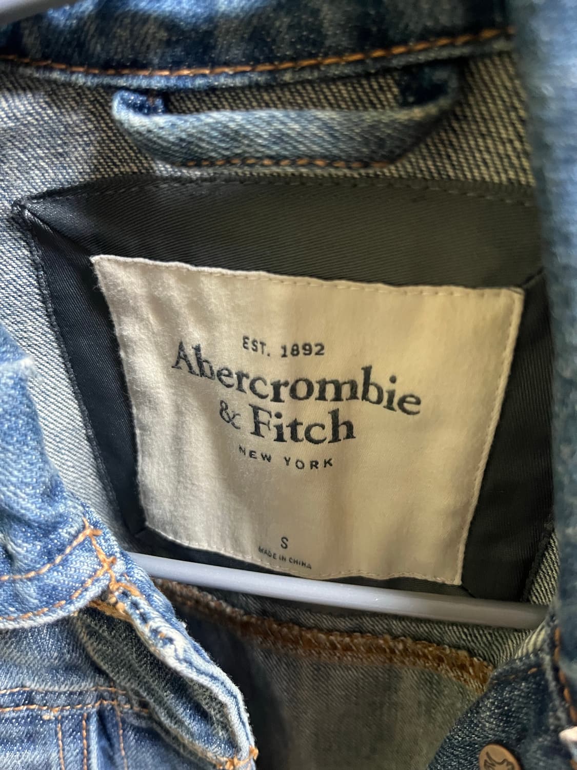 아베크롬비 크롭 청자켓 상품이미지5