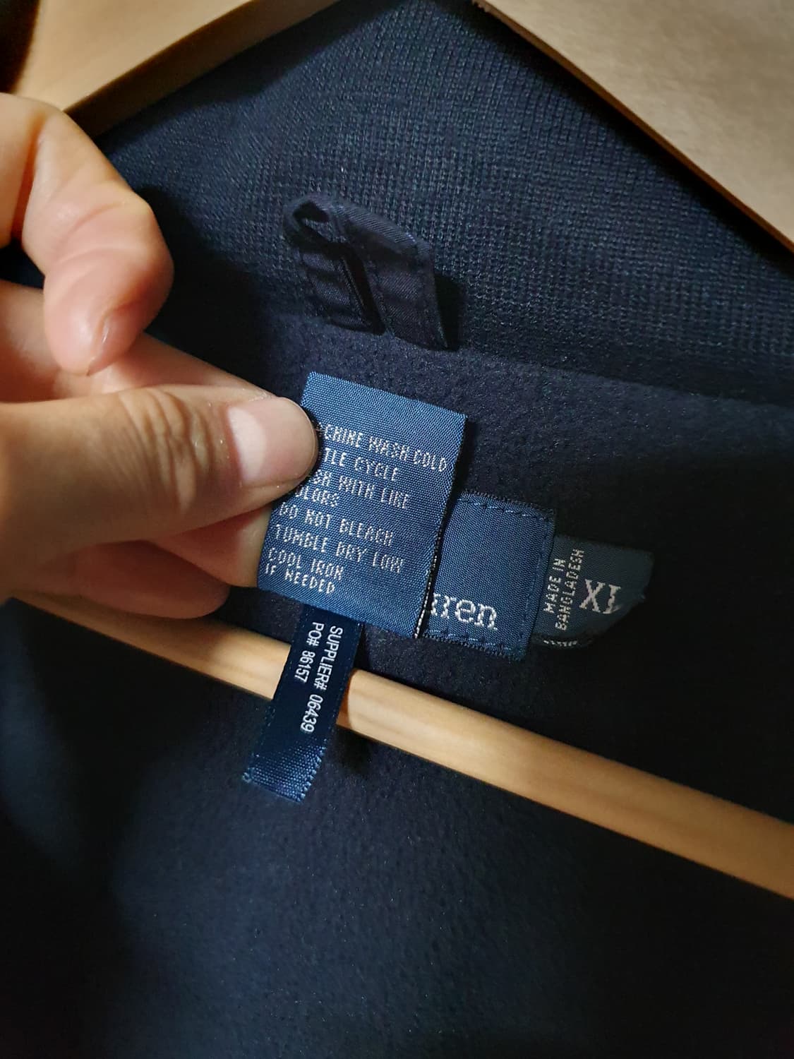 폴로랄프로렌 기모 블루종 자켓 XL 상품이미지8