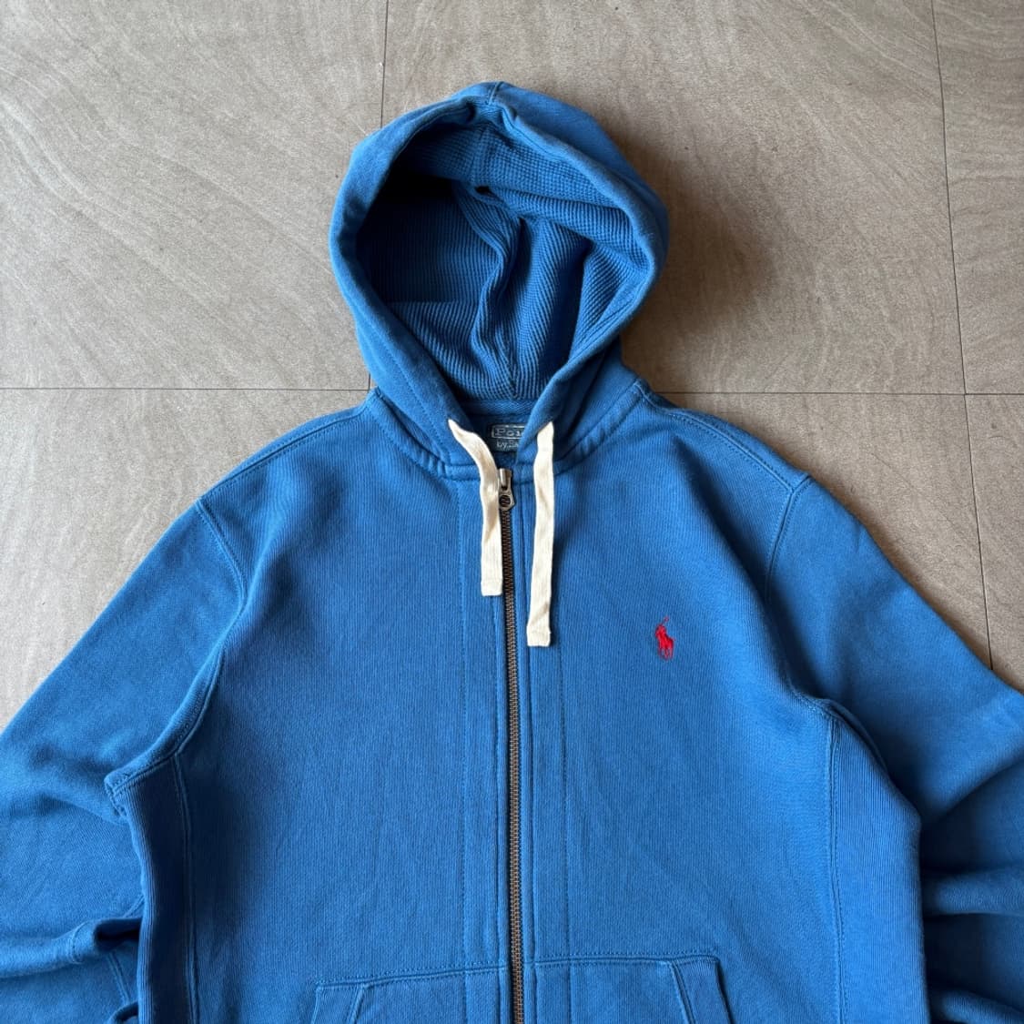 폴로 정품 블루 후드 집업 자켓 상품이미지3