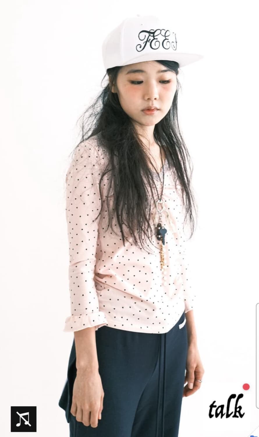 샵페어리 하트 레이스 탑 핑크 상품이미지2