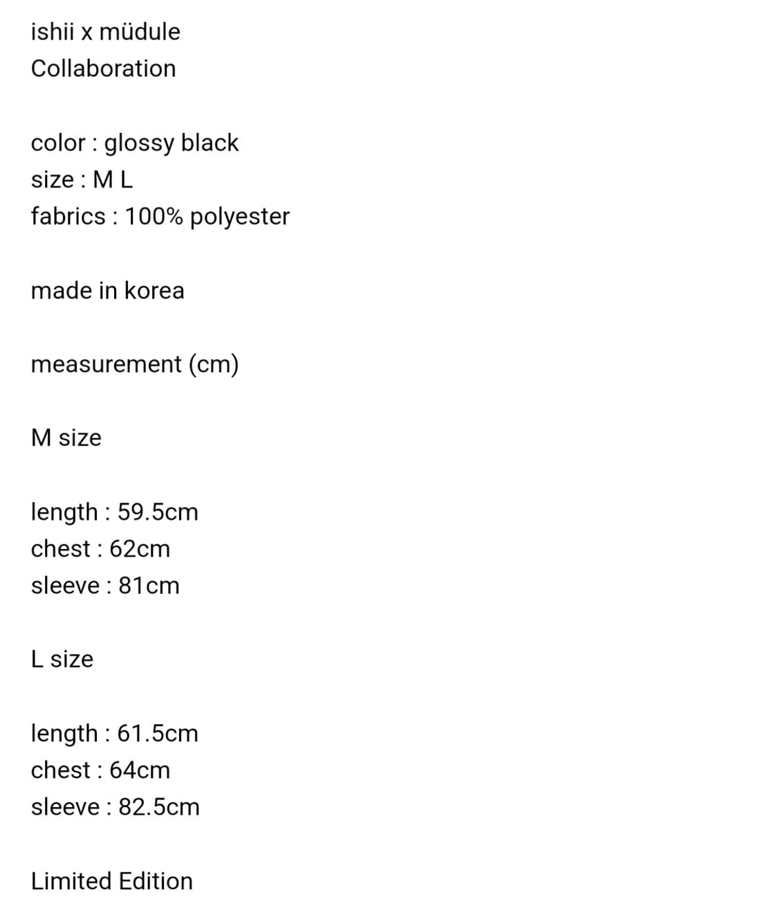 [ishii x müdule] rain blouson 상품이미지3