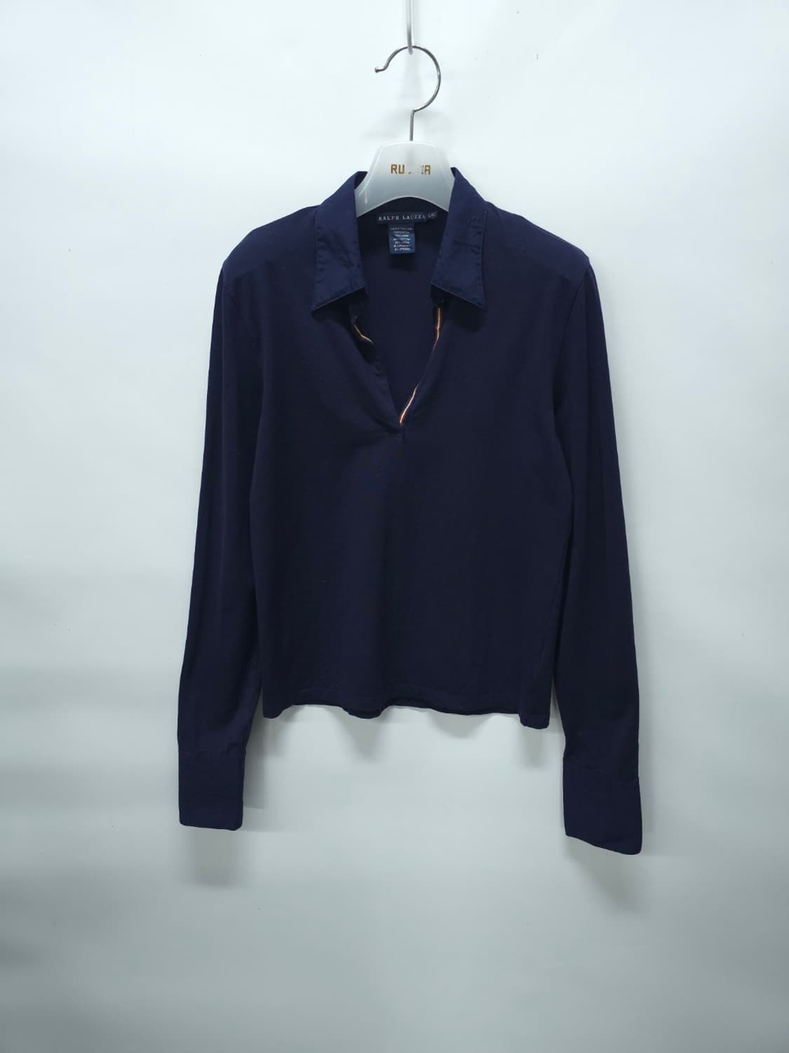 폴로랄프로렌 노치넥라인 네이비 긴팔 티셔츠 L 상품이미지1