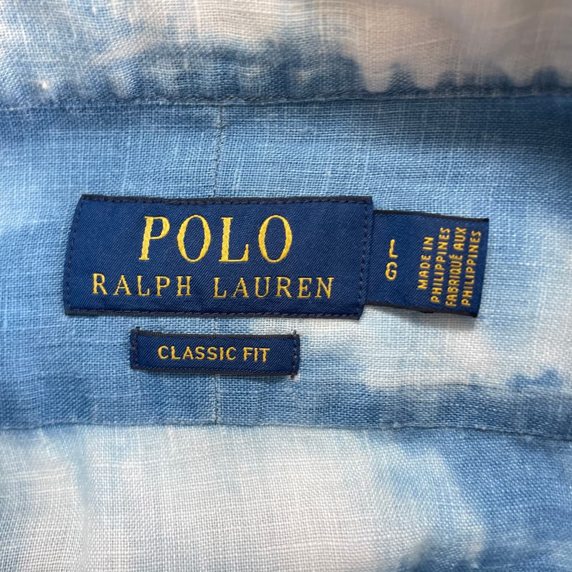 Polo  폴로 랄프로렌 신형 자수 인디고 다이 린넨 셔츠 상품이미지4
