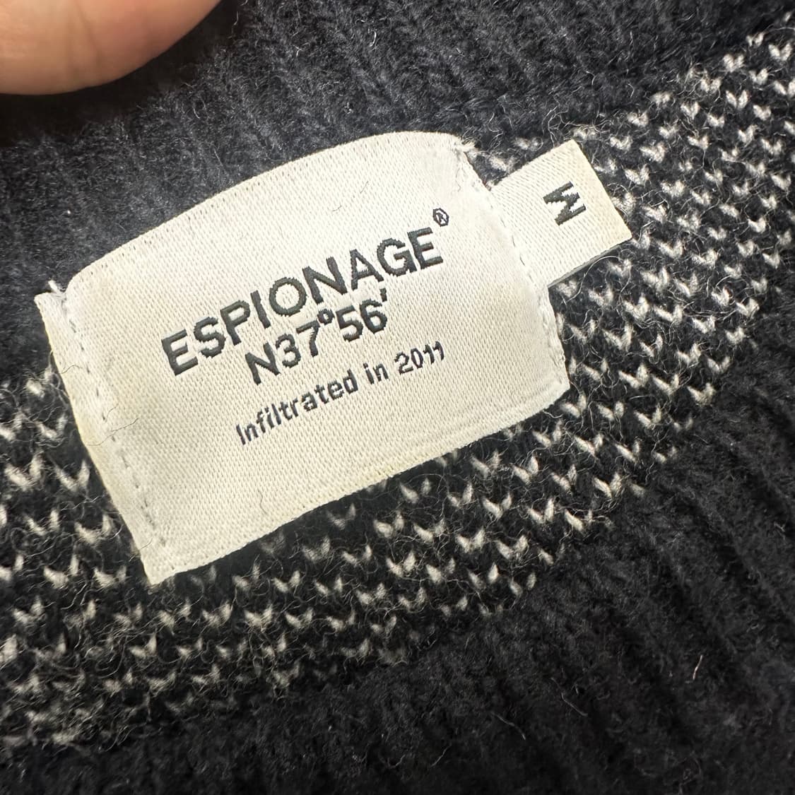 에스피오나지 페이즐리 니트 M 상품이미지8