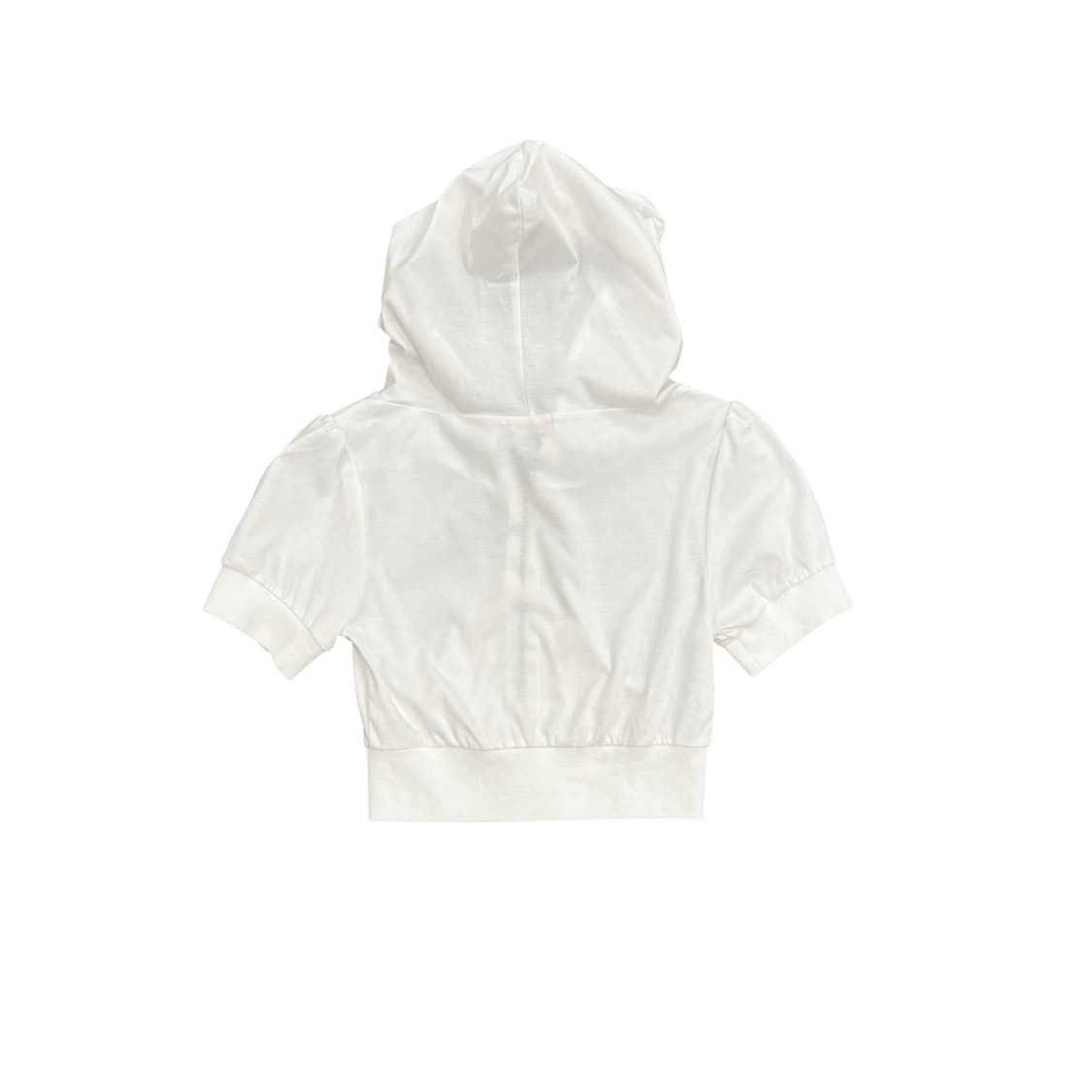 White Crop Hood Short Sleeve zipup 상품이미지2