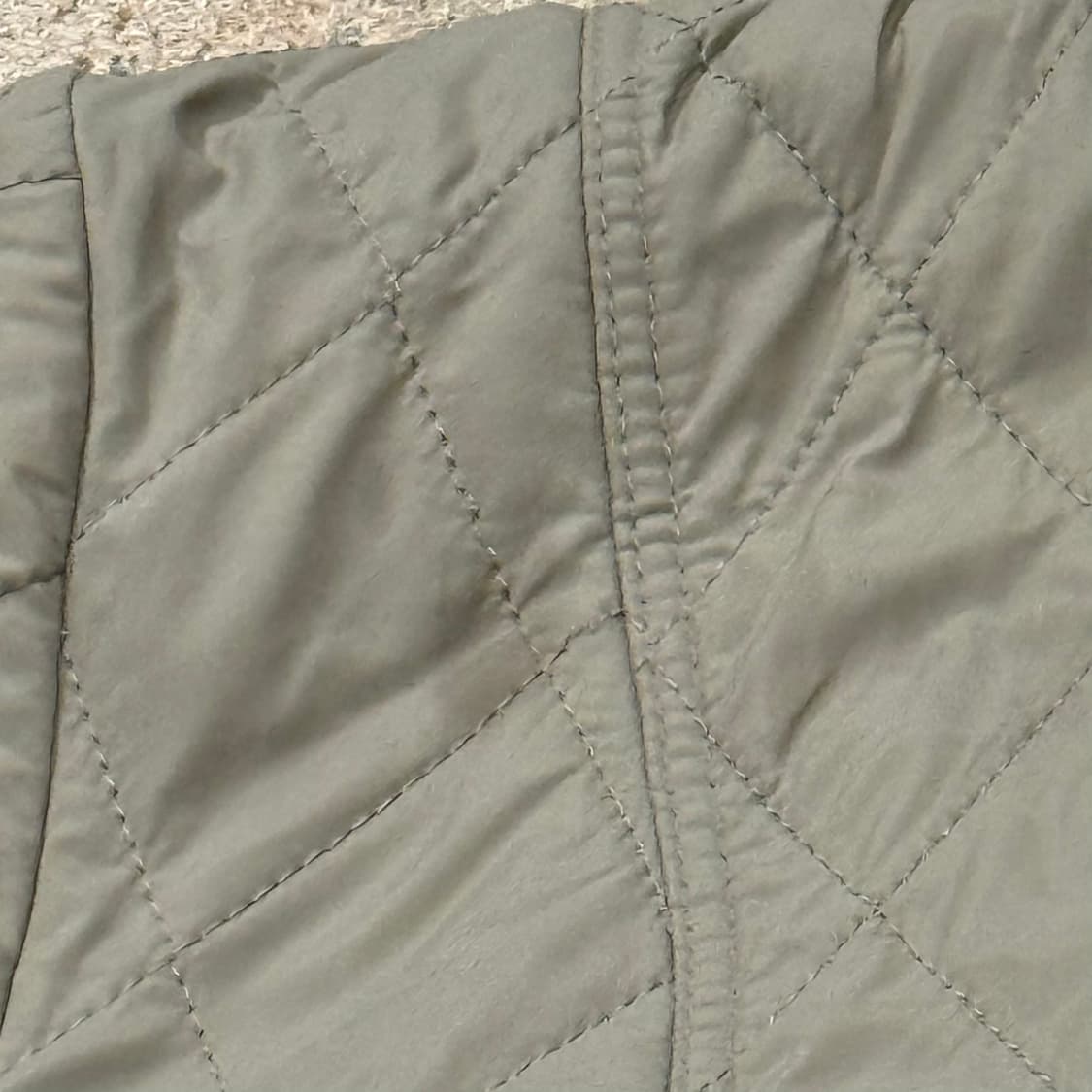 [정품/95] 헨리코튼 퀼팅 자켓 브라운 코듀로이 카라 b19 상품이미지8