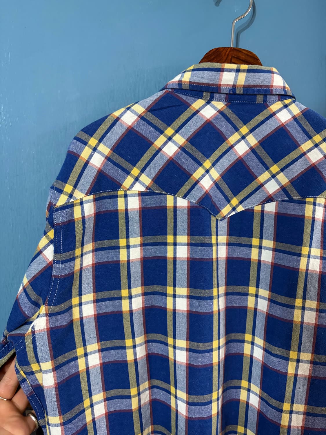 00‘s Levis Check Western  shirt. 상품이미지7