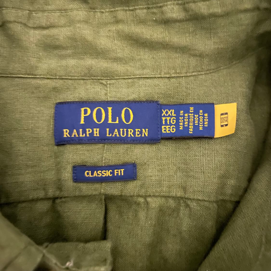 폴로 랄프 로렌 린넨 반팔 셔츠 올리브 상품이미지4