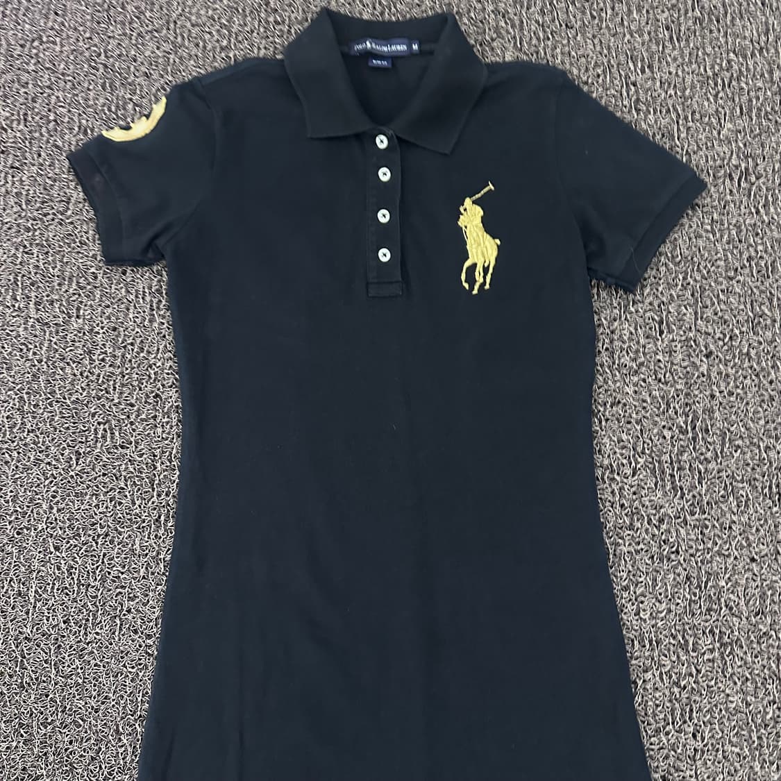 POLO 폴로 랄프로렌 골드 빅포니 여성 롱 원피스 블랙 M 상품이미지2