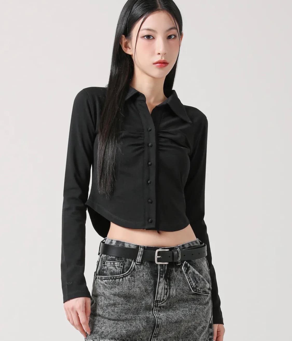 어반드레스 카라 셔링 셔츠 상품이미지1