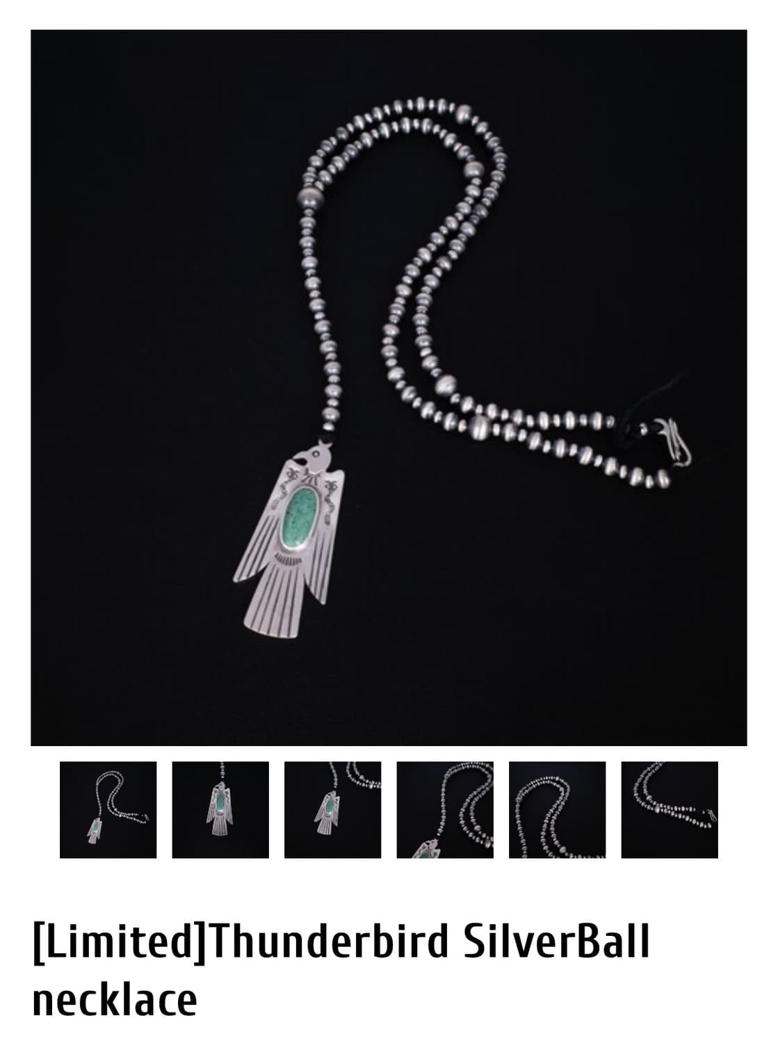 조실버 Thunderbird SilverBall necklace 목걸이 상품이미지2