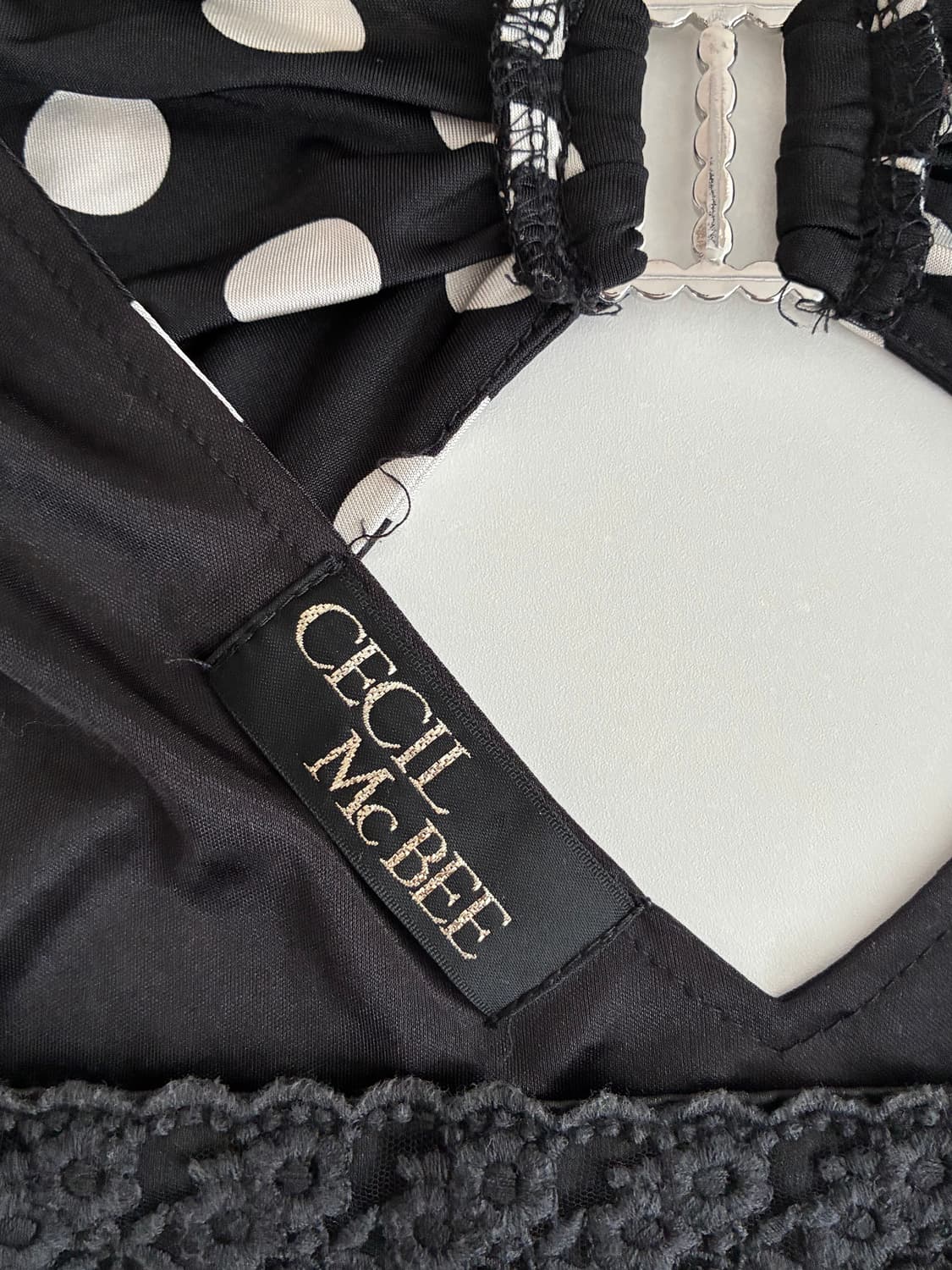 S) 세실맥비 Cecil McBee 히메갸루 도트 미니 원피스 상품이미지4