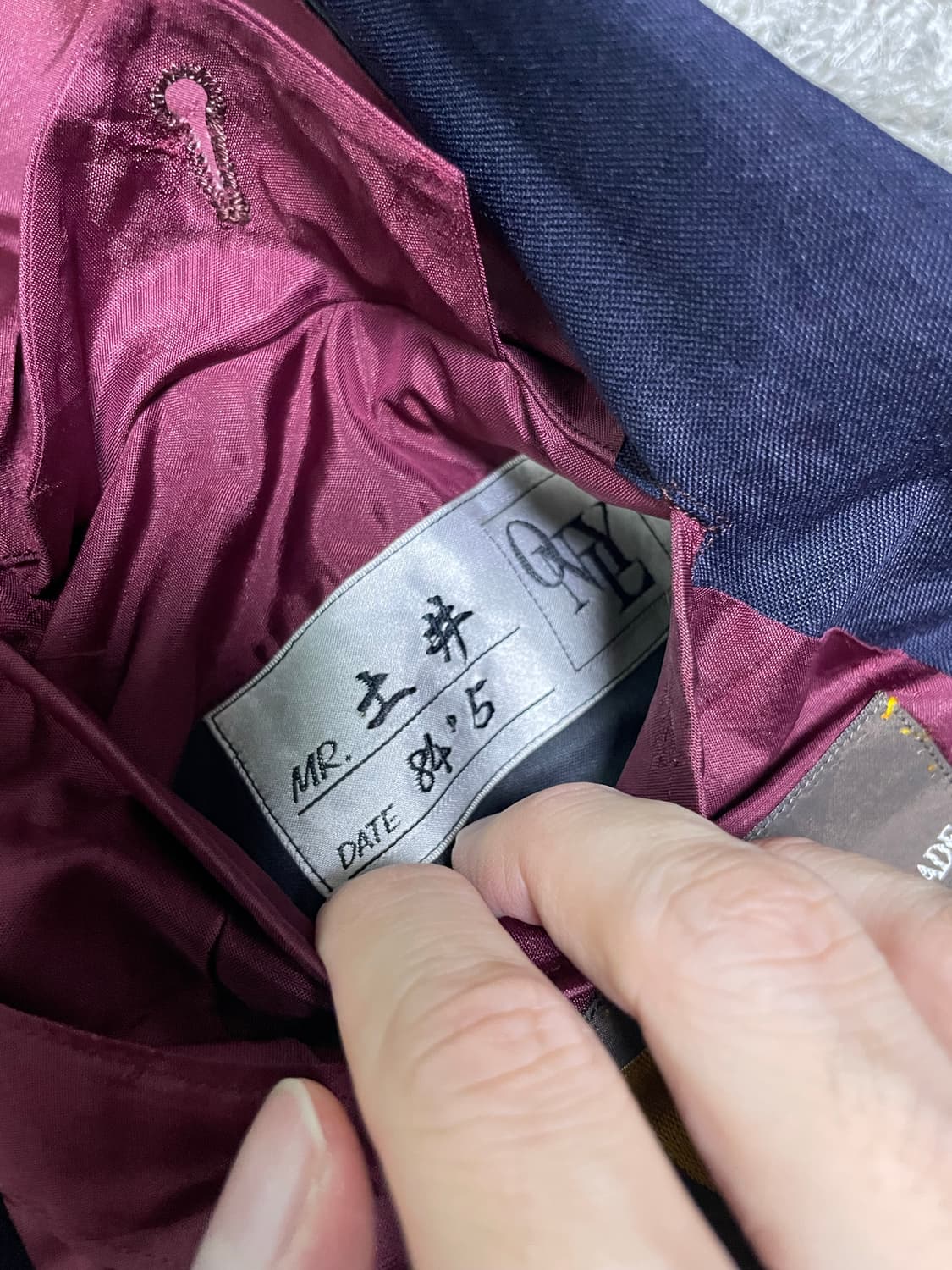 영국명품 던힐 수제 맞춤 더블자켓 상품이미지7
