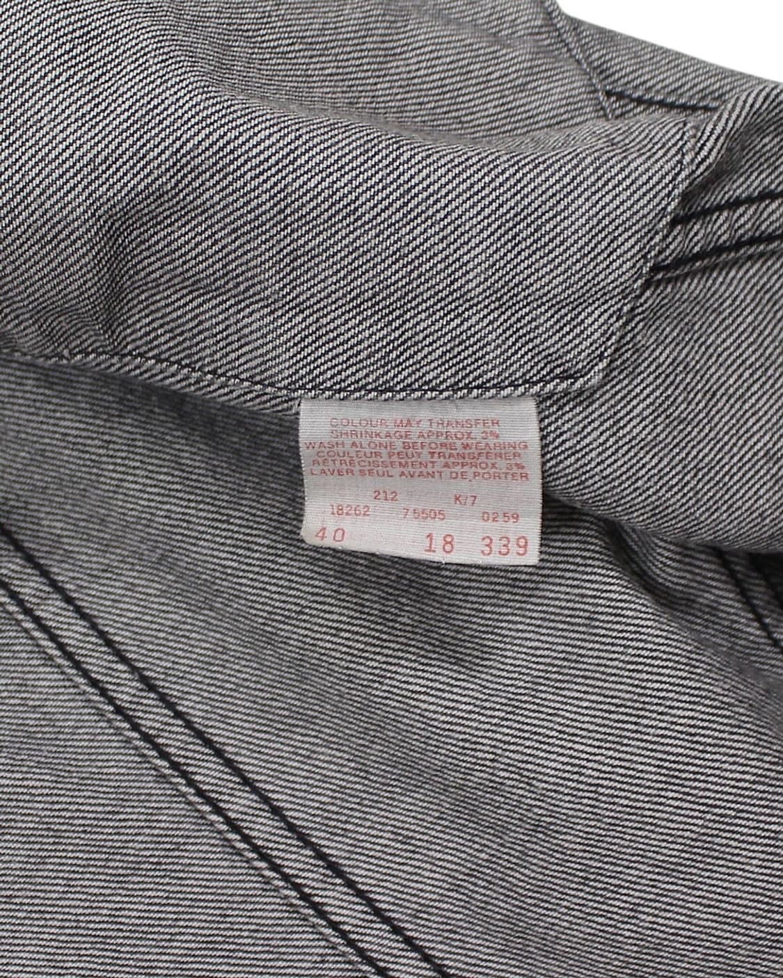 1980s 리바이스 75505-0259 흑청 데님 자켓 빈티지 블랙 상품이미지6