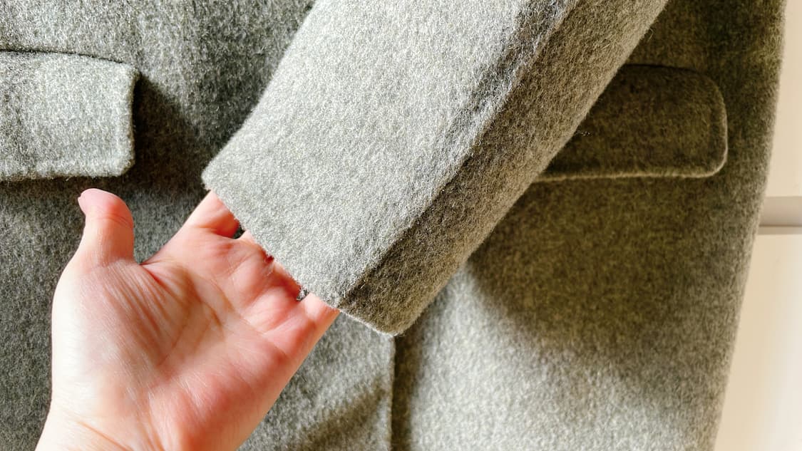 ALL&SUNDRY 올앤선드리 카키그레이 울 모직코트 상품이미지7