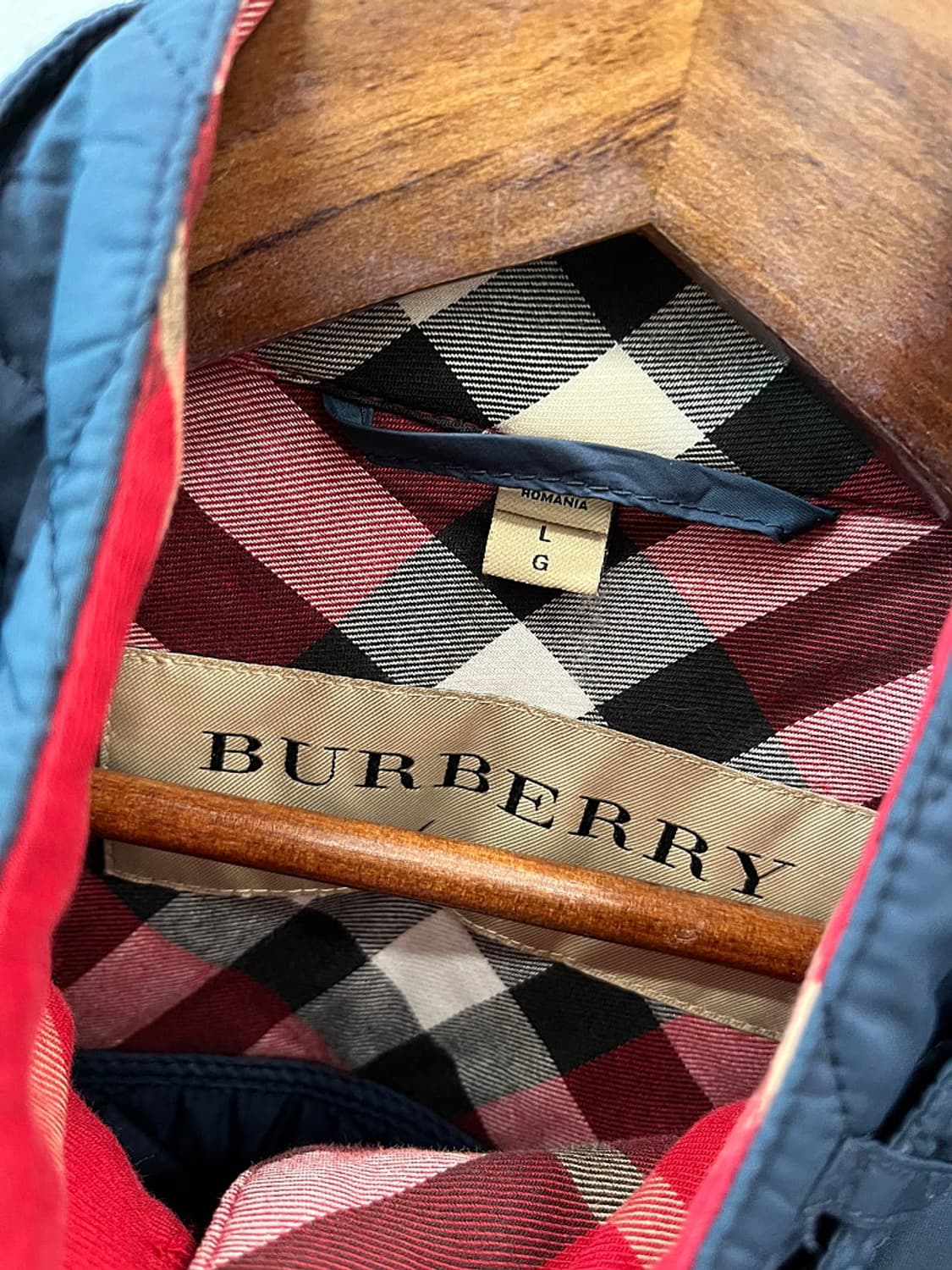 여) 버버리 네이비 퀼팅자켓  상품이미지5