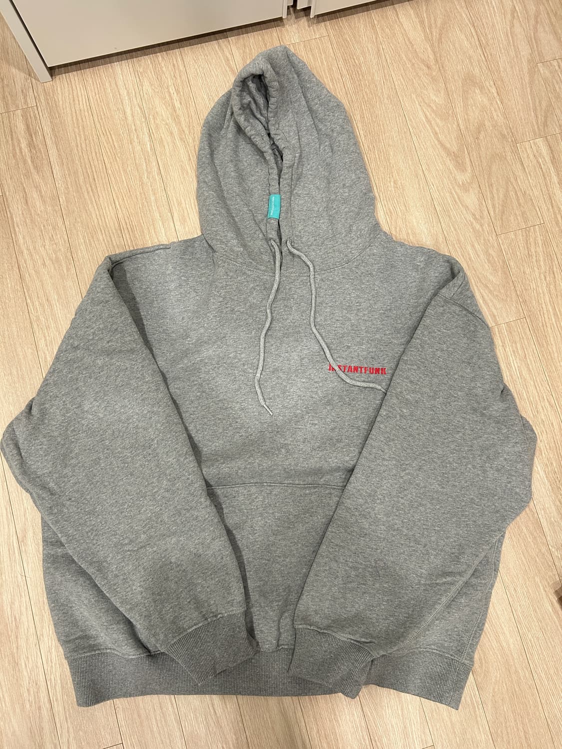 인스턴트펑크 그레이 후드티 후드집업 XL 상품이미지5