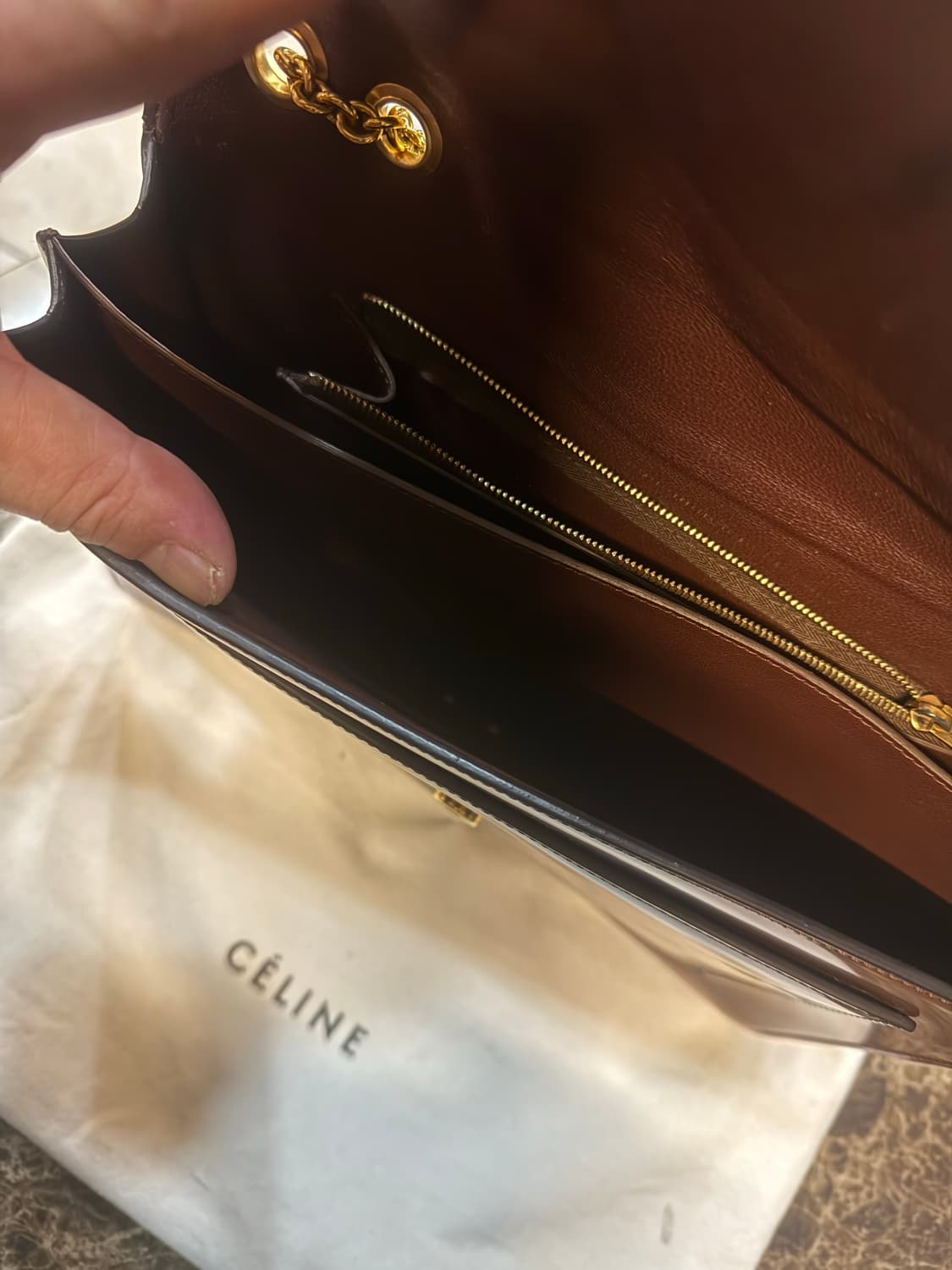 정품 셀린느 멀티컬러 체인 숄더백 팝니다 상품이미지7