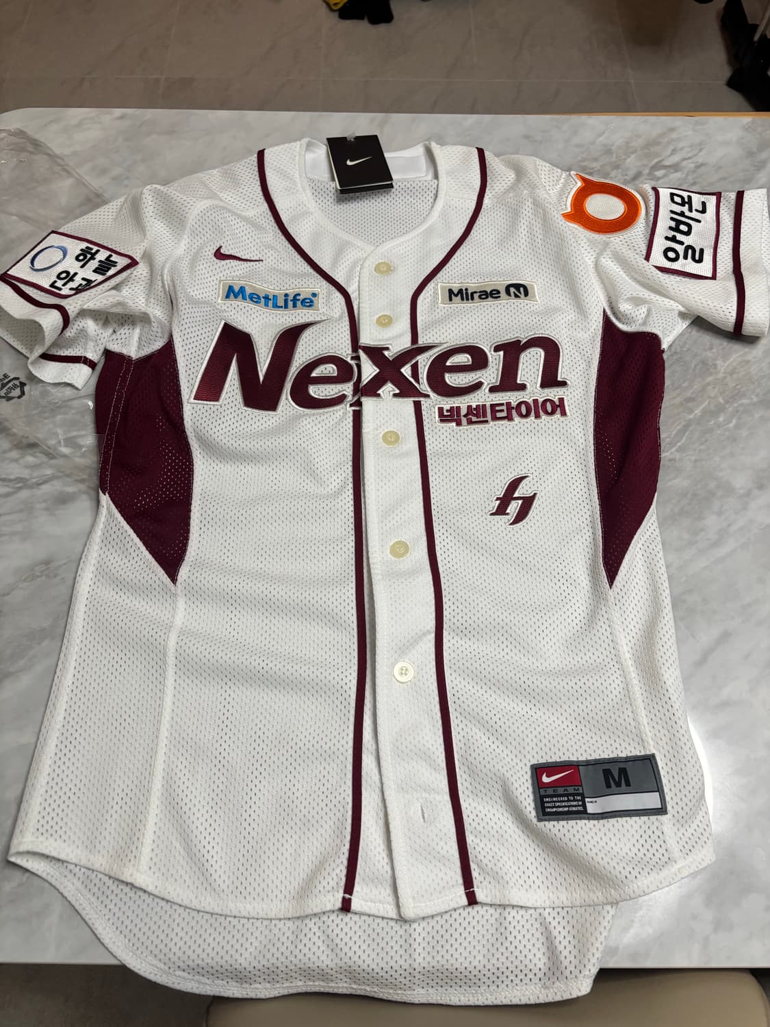 넥센히어로즈(키움히어로즈) 나이키 홈 유니폼 상품이미지1