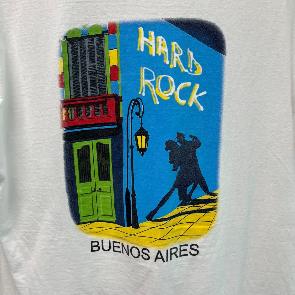[M] 90s 아르헨티나 하드락 카페 부에노스 아이레스 반팔 티셔츠 상품이미지4