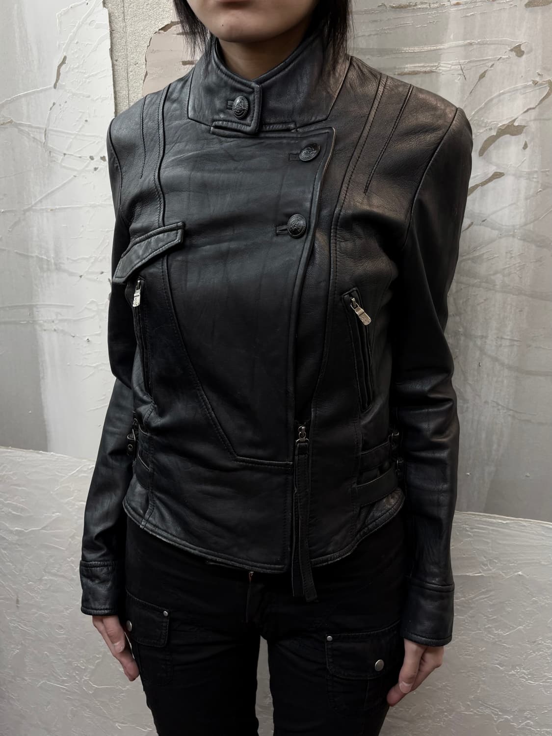 button sheepskin jacket 상품이미지2