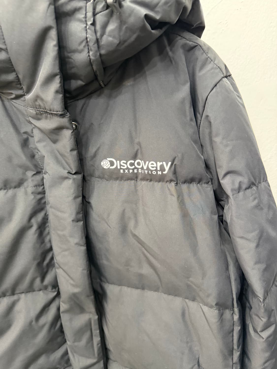 정품) 디스커버리 블랙 롱패딩 95 상품이미지3