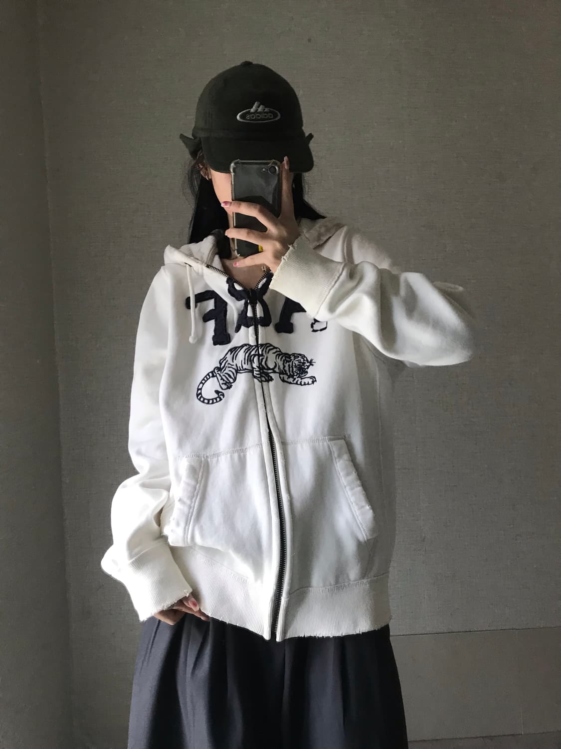 아베크롬비 화이트 후드집업 상품이미지4