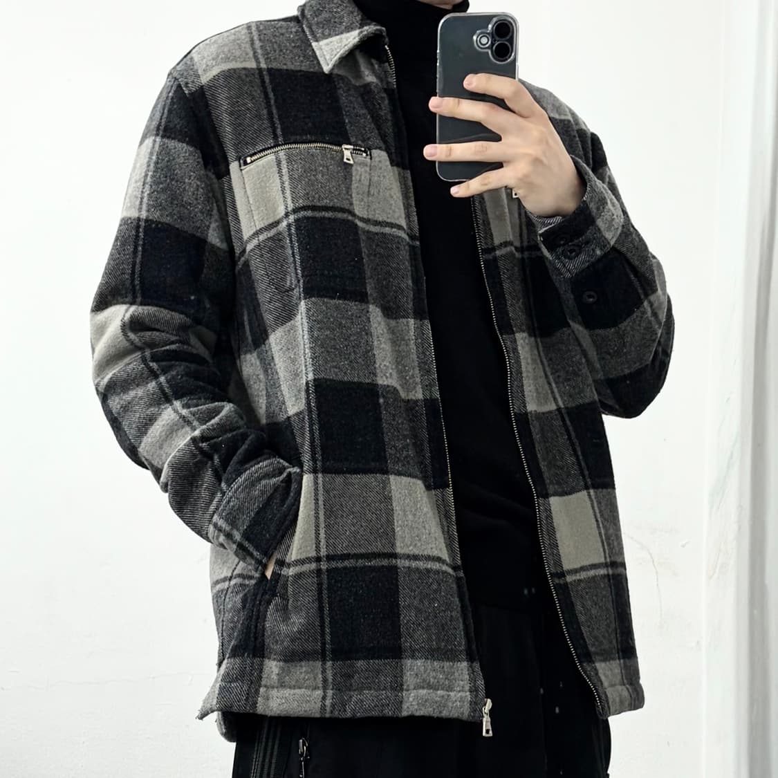 리바이스 울 체크 자켓 상품이미지3