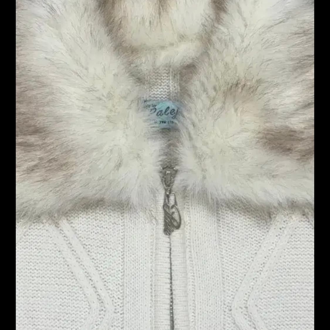 페일제이드 퍼지 니트집업 상품이미지2