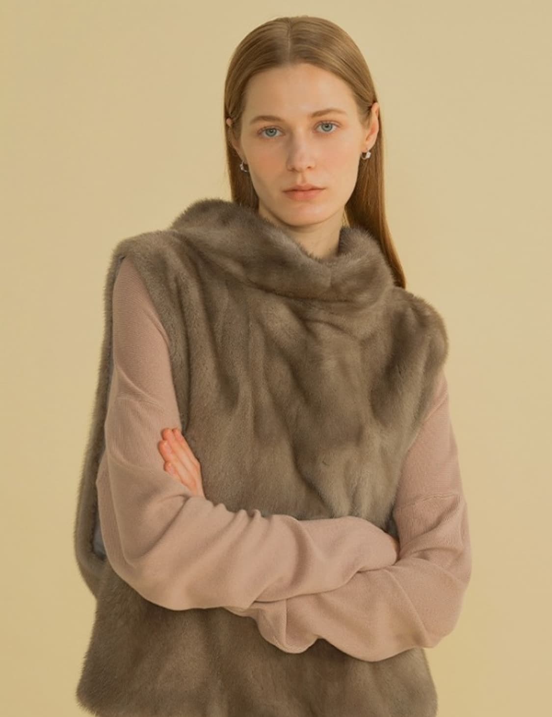 [M(66-77)] 휘메일 풀스킨 밍크 터틀 베스트 상품이미지2