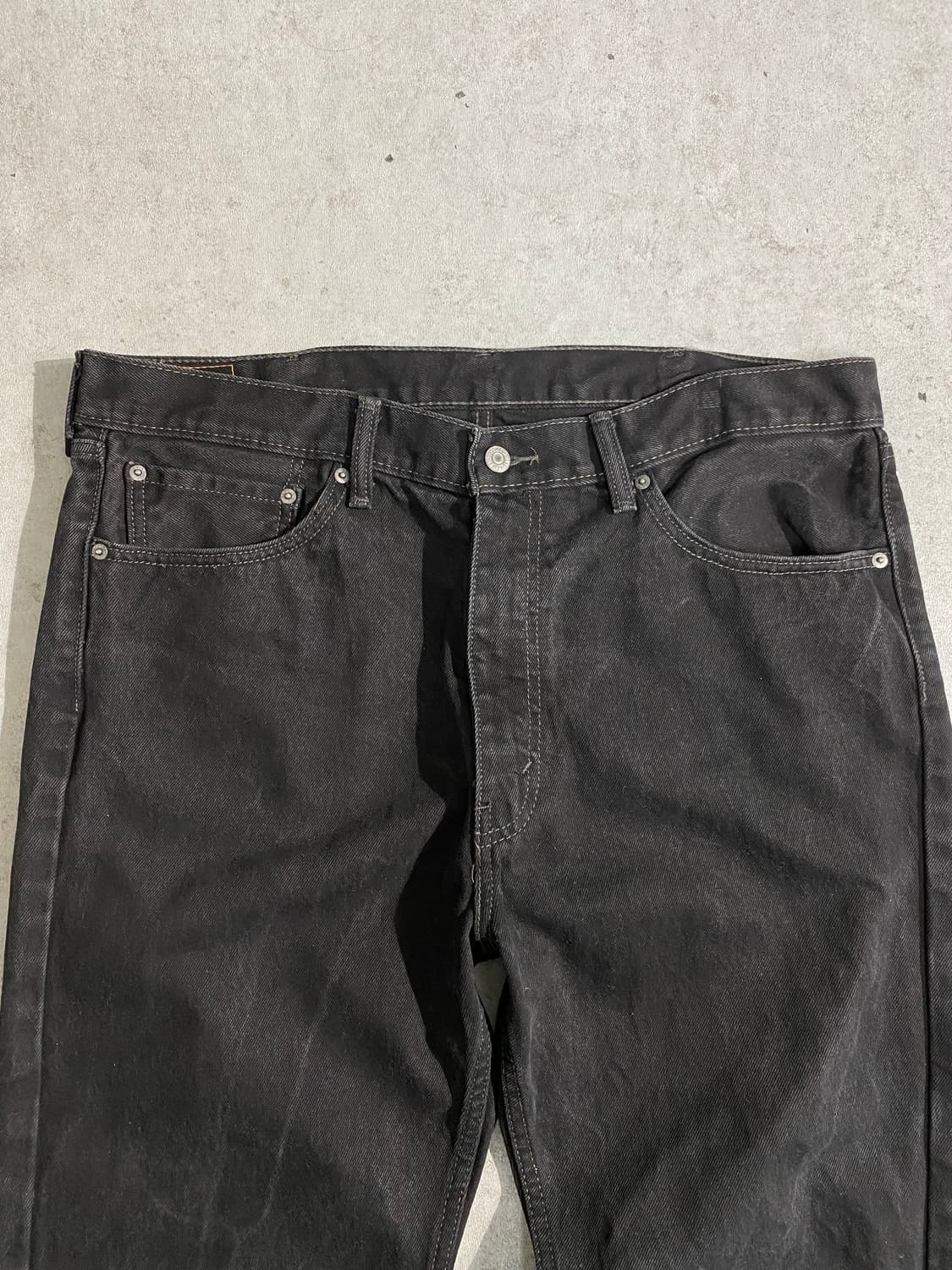 [38] Levi's 505 리바이스 블랙 루즈핏 데님팬츠 상품이미지5