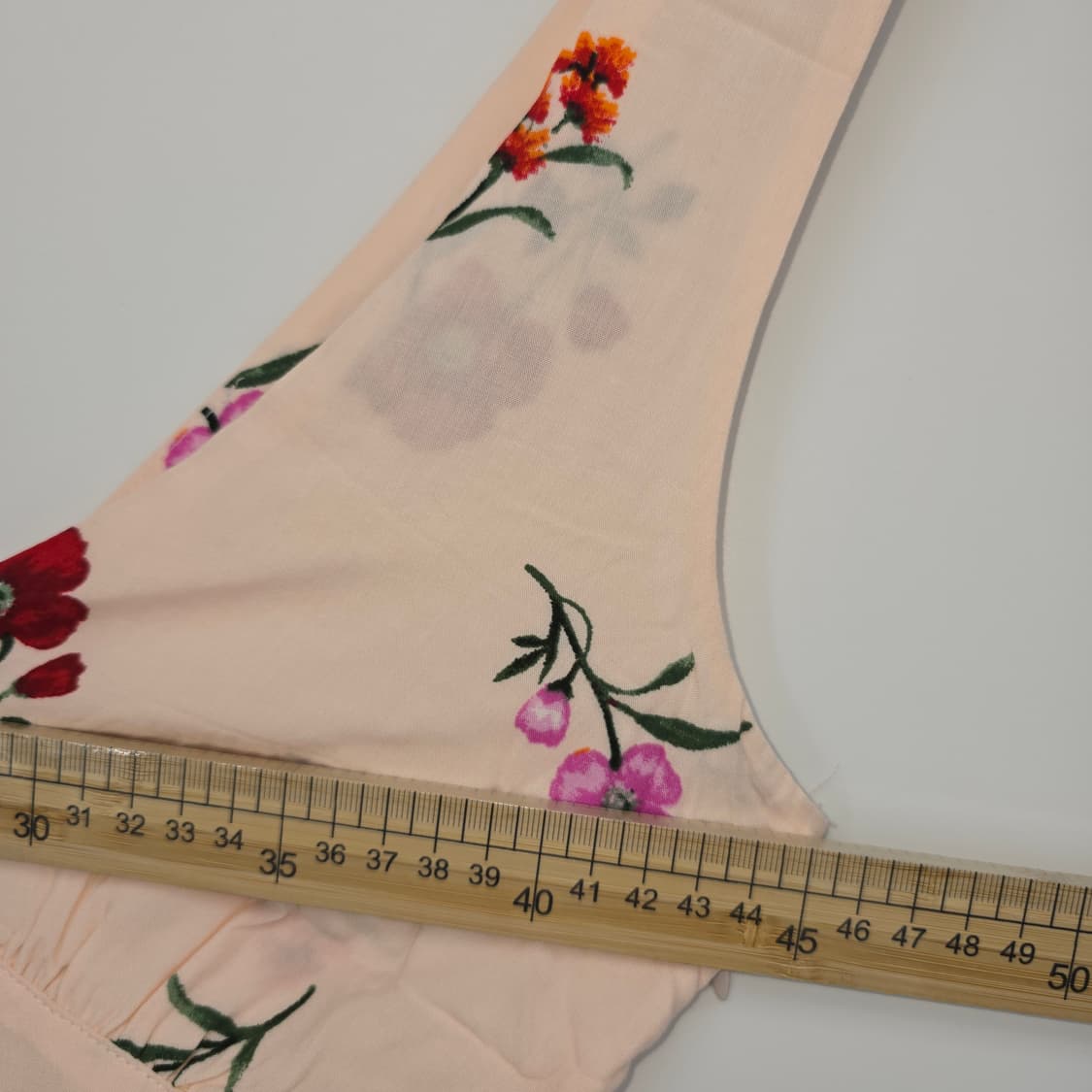 플라워 패턴 핑크색 민소매 블라우스 상품이미지5