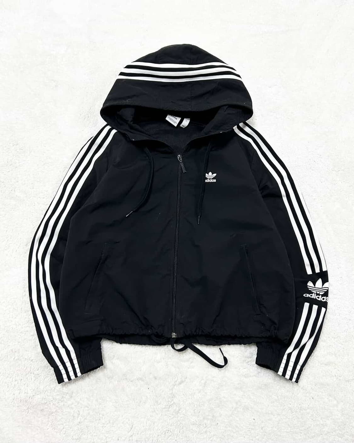 아디다스 블랙 삼선 나일론자켓 상품이미지6