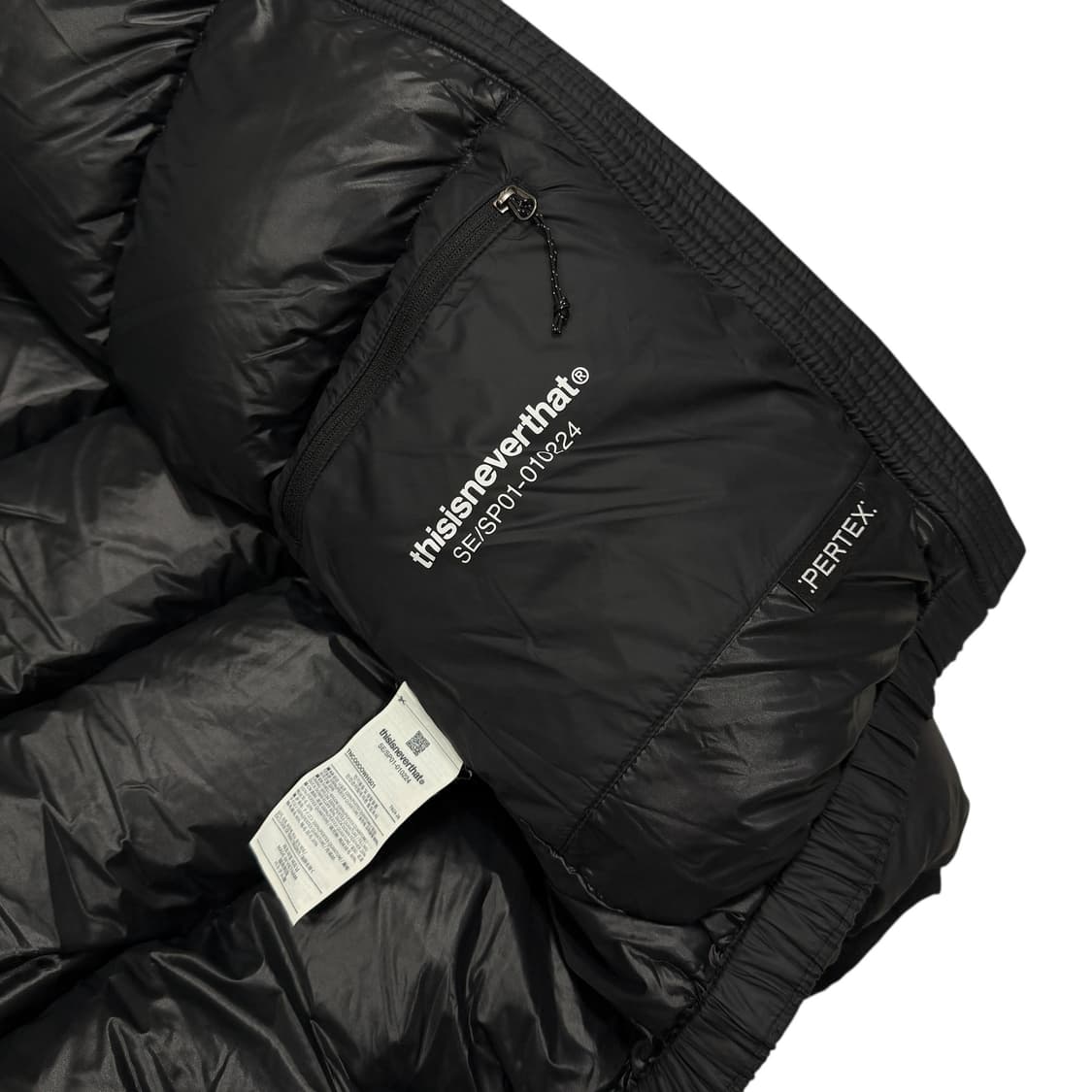 디스이즈네버댓 퍼텍스 T 다운 숏패딩 푸퍼 자켓 블랙 XS 상품이미지3