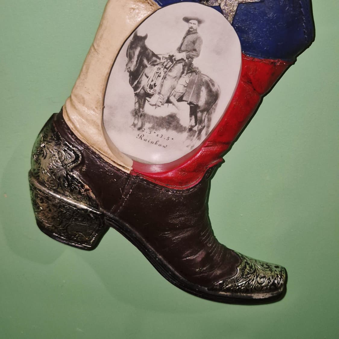 00s 미국 텍사스 웨스턴 부츠 스탠드 액자 상품이미지10