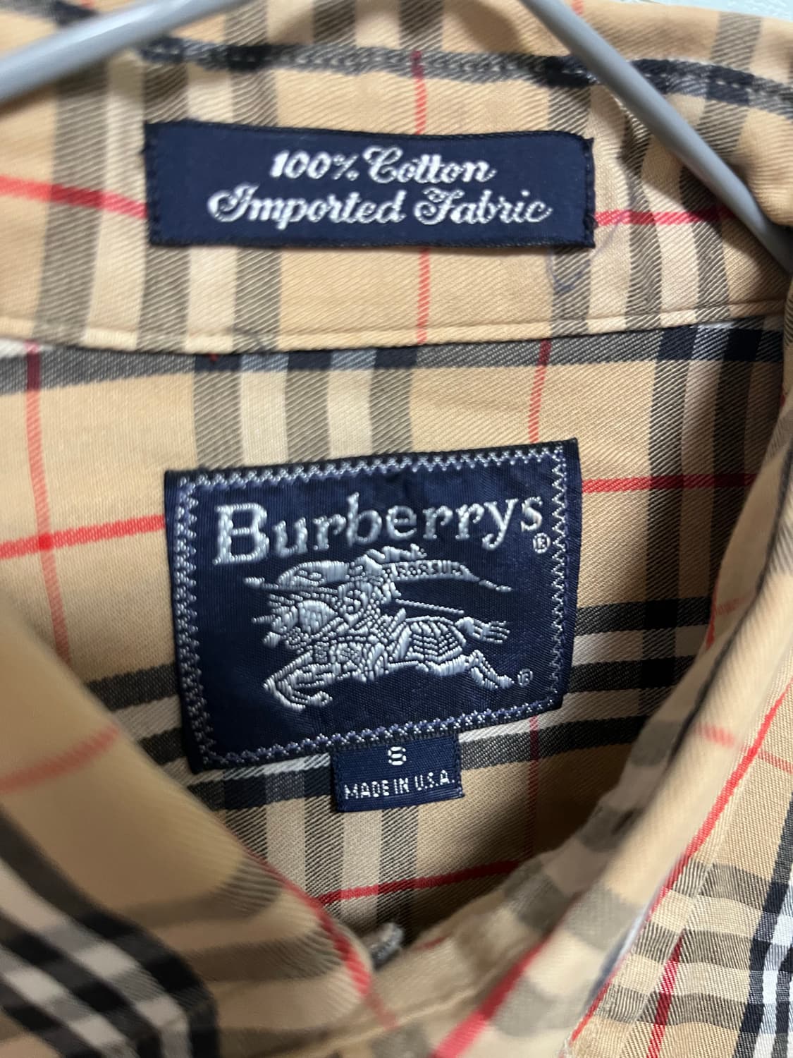 버버리 체크 긴팔 셔츠 상품이미지3