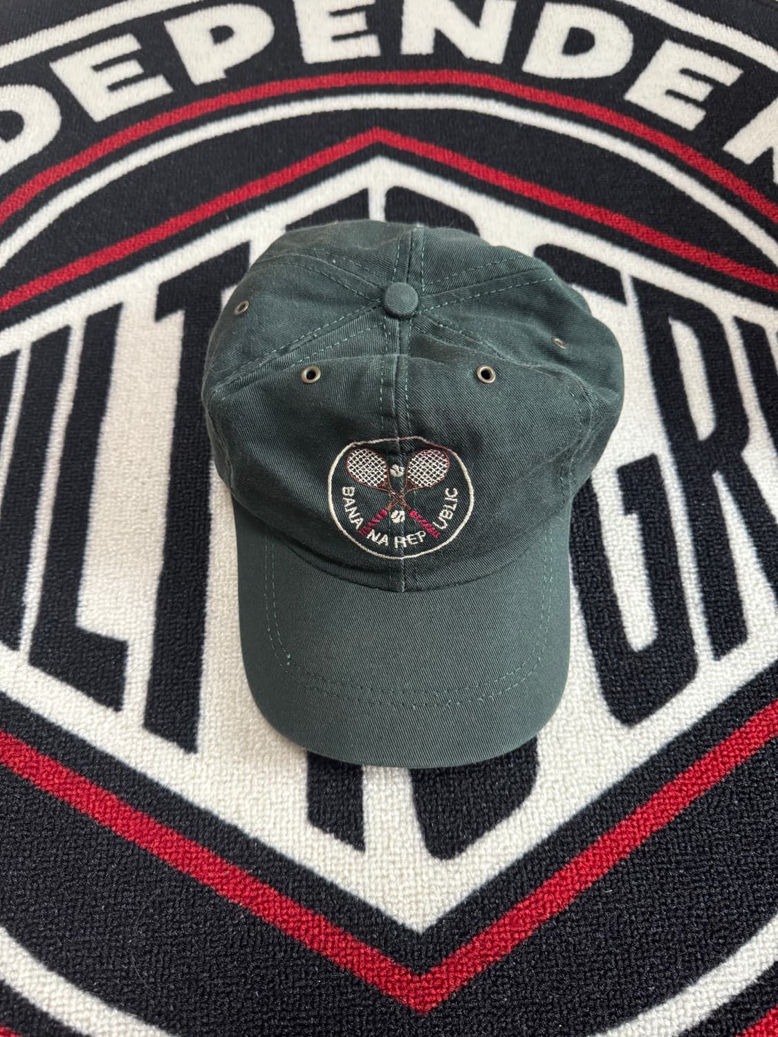 바나나 리퍼블릭 테니스 라켓 볼 캡 다크 올리브 그린 라지 엑스라지 상품이미지1