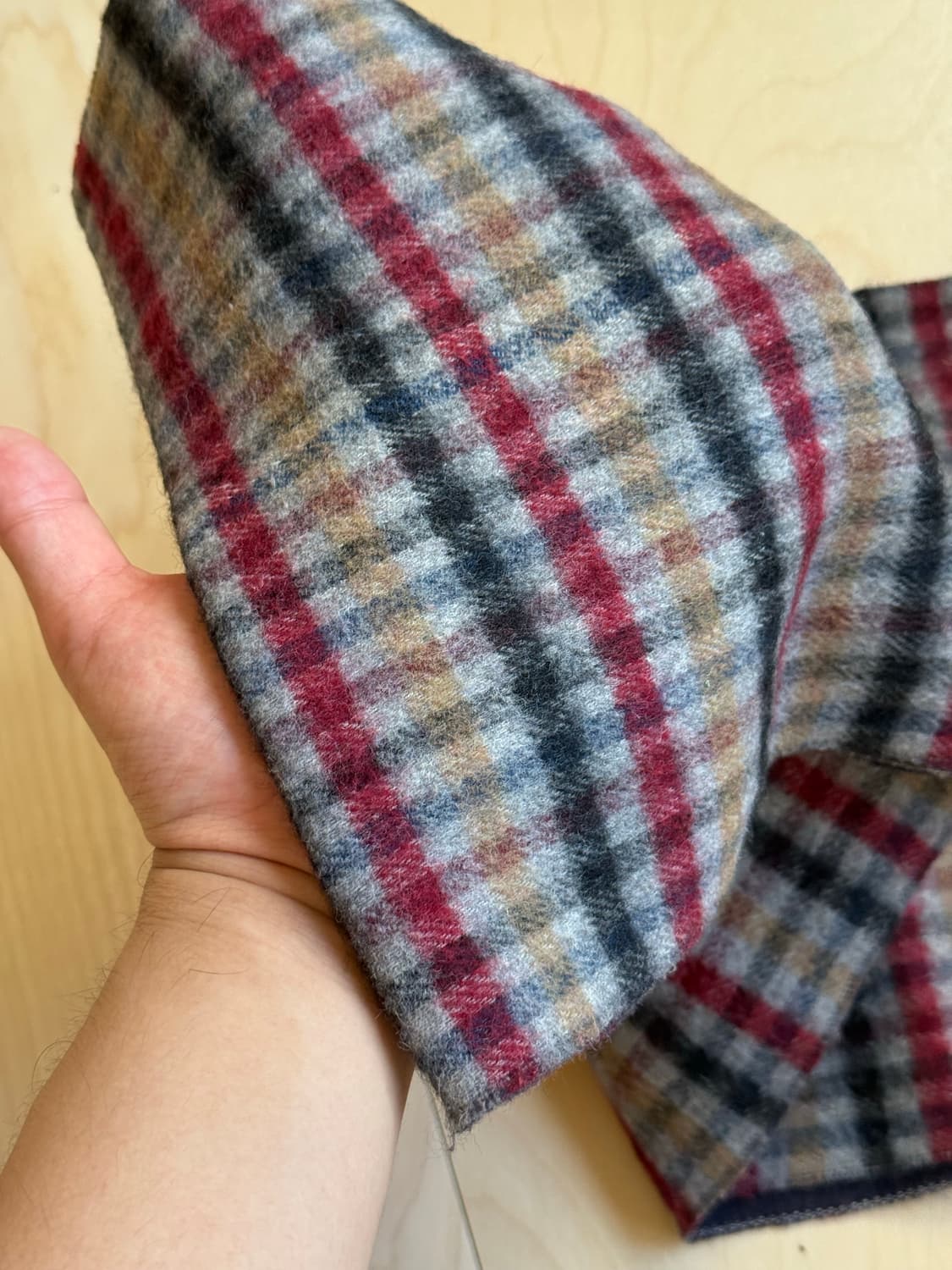 Montbat Heritage Plaid Wool muffler 상품이미지4
