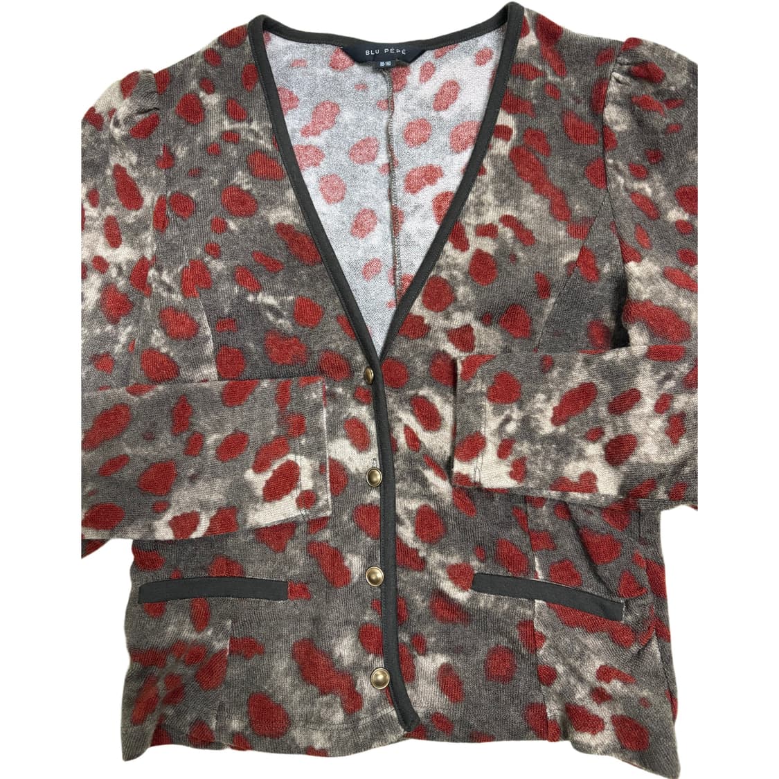 빈티지 레드 도트 가디건 상품이미지3