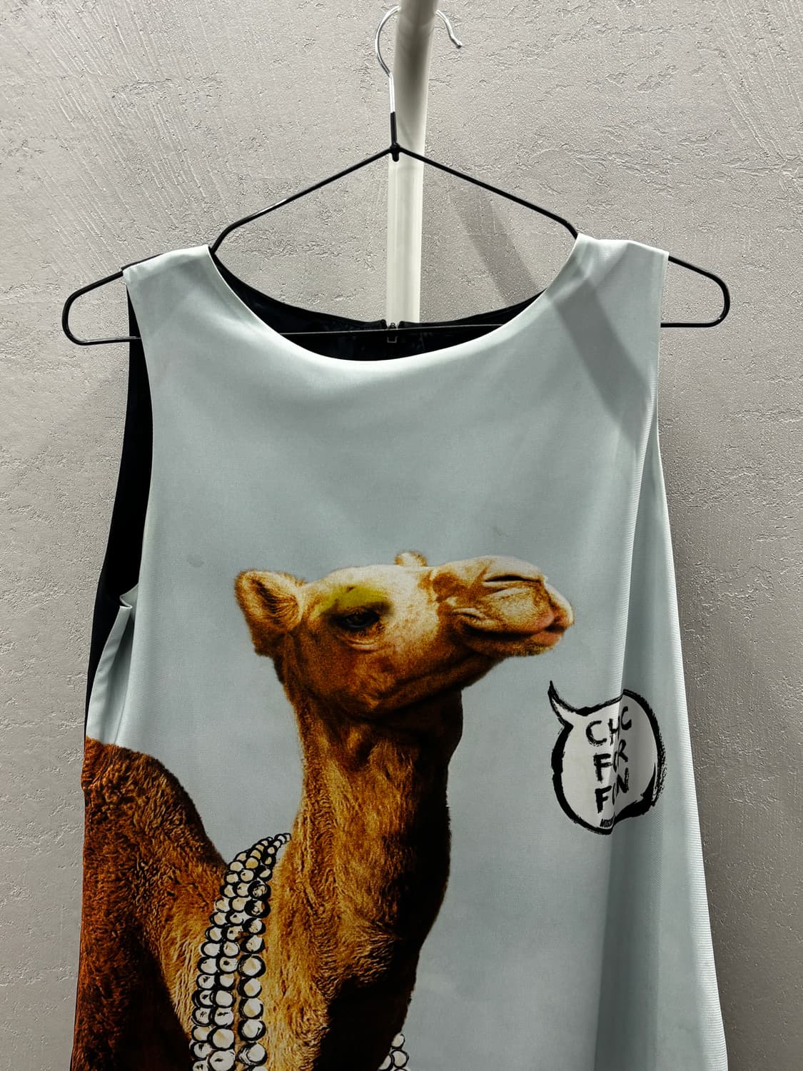 MOSCHINO 낙타 프린팅 민소매 원피스 S 상품이미지3