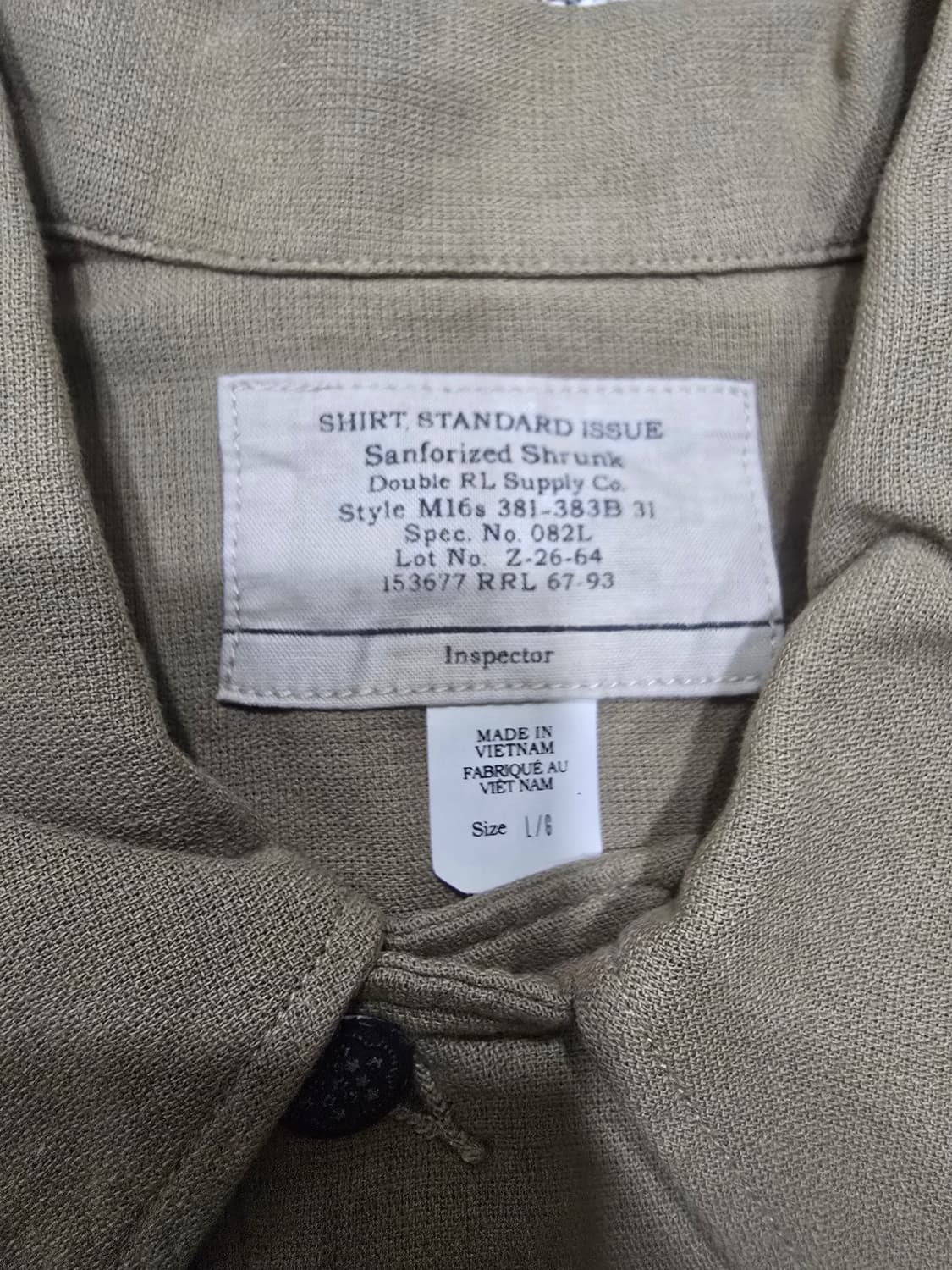 RRL 도비 오버셔츠 L사이즈 상품이미지4